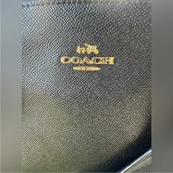 Coach Black Leather Christie Carryall Bag EUC - Picture 4 of 12